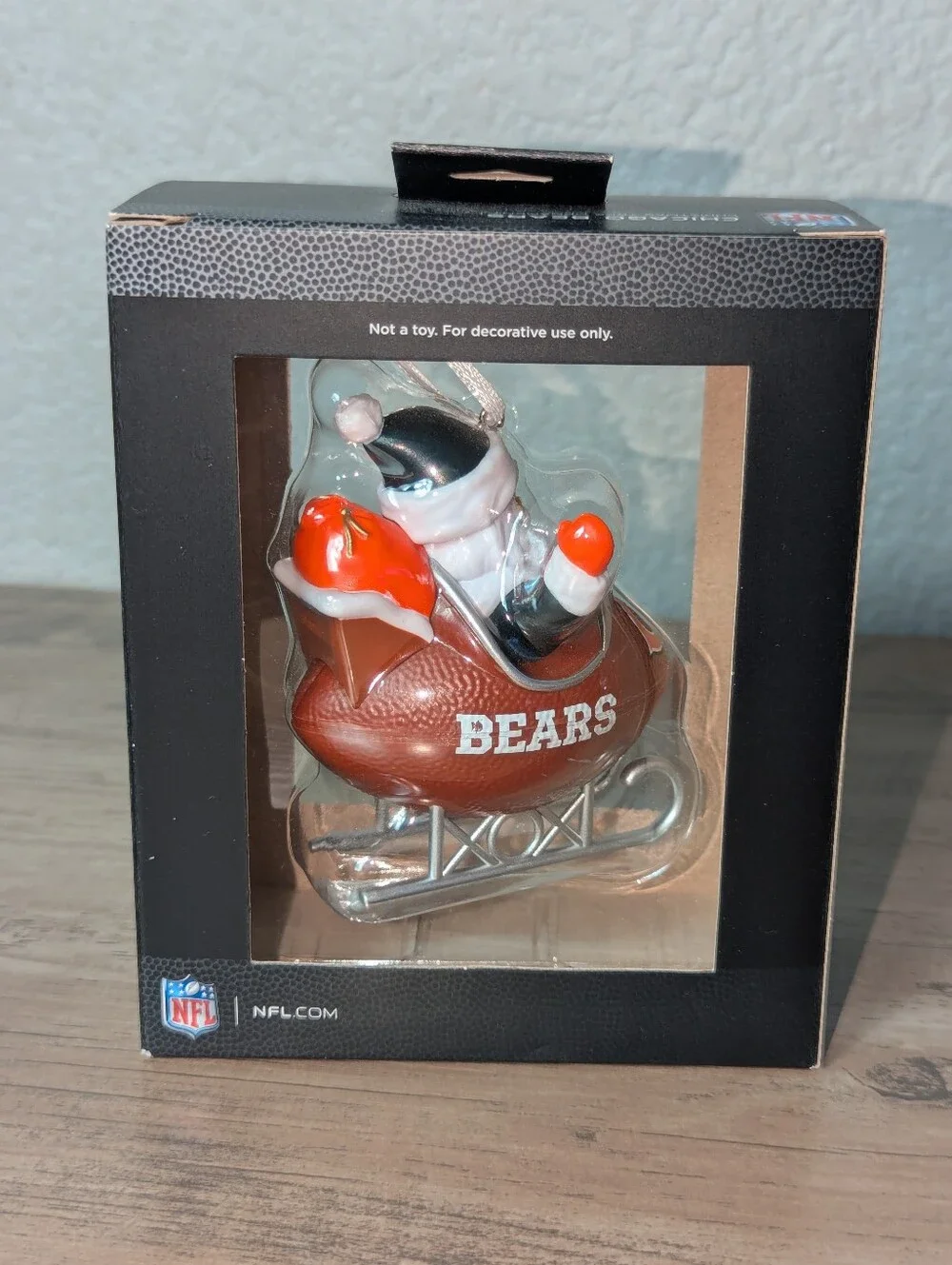 NIB Hallmark NFL Chicago Bears Santa Sled Ornament